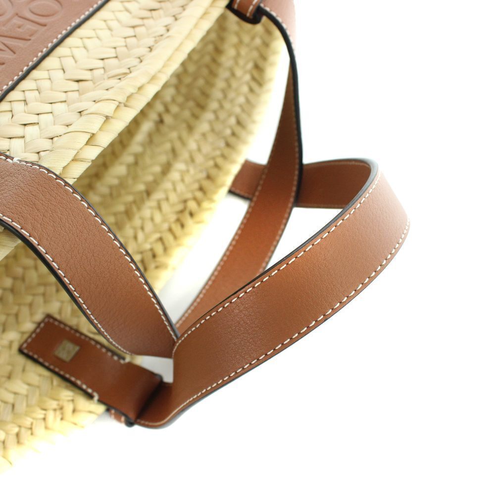 Loewe Bag Anagram Brown Hand Tote Straw Tan Basket Beige Brown Tan